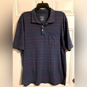 The Normal Brand Men's XL Stripe Polo Shirt Active Puremeso Short Sleeve Weekend